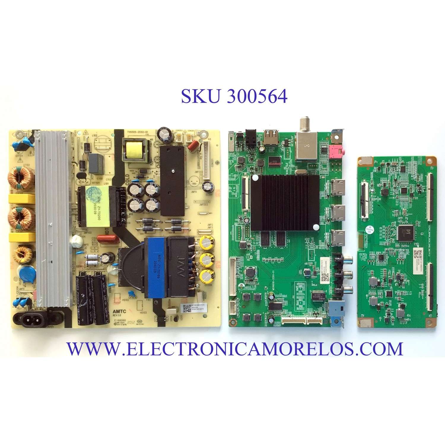 KIT DE TARJETAS PARA TV JVC MAIN MS16010-ZC01-01 / KB6160A / 2E01413C0 / E503744 / FUENTE TV6505-ZC02-01 / E168066 / KB-5150 / T-CON CCPD_80PIN_GOA_UHD_MU / KB6160A / 2E03562A0 / E503744 / PANEL CC580PV7D / MODELO LT-58MAW705
